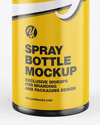Download Glossy Spray Bottle Mockup In Bottle Mockups On Yellow Images Object Mockups PSD Mockup Templates