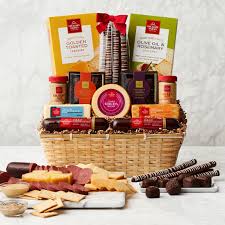 Cheese and meat tray delivery. Meat And Cheese Gift Baskets Hickory Farms