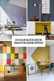 10 garden block wall video : 25 Color Block Decor Ideas For Home Offices Digsdigs