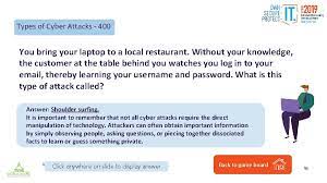 The more questions you get correct here, the more random knowledge you have is your brain big enough to g. Know Your Cyber Security Trivia Game Brought To