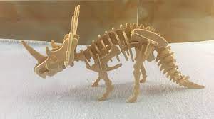 Challenge your own brain and creativity through building, or gift this puzzle to someone you know would enjoy hours of prehistoric fun! Diy Miniature Styracosaurus 3d Wooden Puzzle Youtube