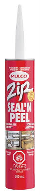Dap seal n peel removable weatherstrip caulk is a unique removable weatherstrip caulk provides a watertight and weatherproof seal to temporarily seal out drafts and save energy. Slnt Remv Int Extr 300ml Clr Case Of 20