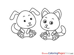 For kids & adults you can.cute cat and dog sd7c2. Cat Dog Children Coloring Pages Free