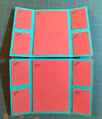 Each page opens to the next page and continues over and over. Directions To Infinity Stamp Candy