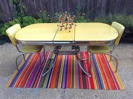 Details about vintage kitchen formica table 4 chairs chrome orange. Pin On For The Home