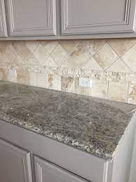 It looks great with all; Kitchen Decorating Ideas Themes Travertine Backsplash Travertine Backsplash Kitchen Kitchen Cabinet Remodel