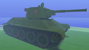 Codanraigen21, twitter account water and lava tanks T 34 76 Mod 1942 Minecraft Map