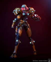 Artstation Samus Aran Julien Desroy Samus Samus Aran Metroid Samus