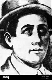 With his wife italia Banque d'images noir et blanc