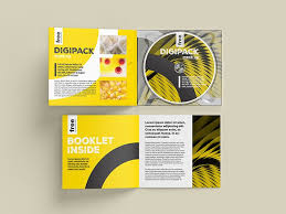 Free Digipack Mockup Design Mockup Free Booklet Mockup Design