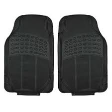 All weather floor mats are a great choice when it comes to keeping your car carpet clean. Black Rubber Car Floor Mats Front 2 Piece Set All Weather Protection Flooring Ebay