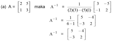 Diketahui matriks p dan q jika p 1 adalah invers matriks p dan q 1 adalah invers matrik q. Invers Perkalian Matriks Ordo 2 X 2 Materi Lengkap Matematika