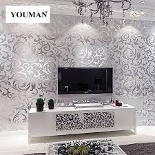 % 32,10 €* (30.03% gespart) Tapeten Youman 3d Blatter Muster Luxus Grau Strukturierte Moderne Grau Vinyl Rollen Wohnzimmer Schlafzimmer Hintergrund Home Decor 3d Wall Paper Wall Papertv Background Aliexpress