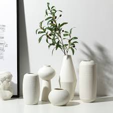 White Bisque Minimalist Ceramic Vase Minimal Home Decor Modern Decorative Pottery In 2020 Handmade Ceramics Vase Home Decor Vases Decor