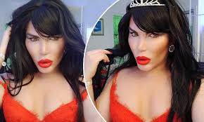Former human ken doll jessica alves shows of her figure in a revealing red swimsuit out in marbella after coming out as trans. Human Ken Doll Introduces Jessica Alves Rodrigo Dresses Up As A Woman Daily Mail Online