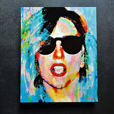 Lady Gaga Metal Art Print by Mark Lewis Art