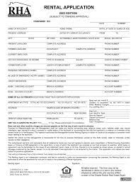 A housing allowance resolution prior to each calendar year(or prior to the arrival of a new pastor) and record the resolution in the minutes of the meeting. Rha Rental Application Fill Online Printable Fillable Blank Pdffiller