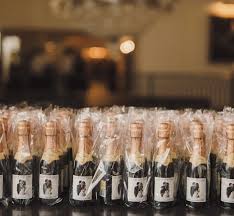 Mini Customized Champagne Bottles Are The Best Gifts A Wedding Guest Can Get Click Here To Order With Images Wine Bottle Wedding Gift Wedding Wine Bottles