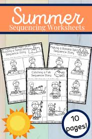 free sequencing worksheets for summer learning