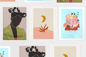 I included the existing wall decorations in the design but mixed in more modern wall decor to fill the space and make the room more inviting. 10 Best Sites To Buy Cheap Affordable Wall Art Online Teen Vogue
