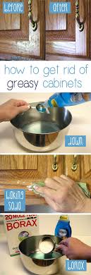 clean the grease off kitchen cabinets