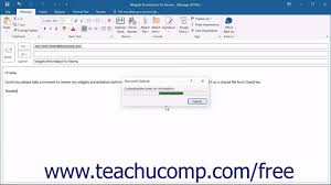 How to share a onedrive file. Outlook 2016 Tutorial Sharing A Onedrive File As An Attachment 2016 Only Microsoft Training Lesson Youtube