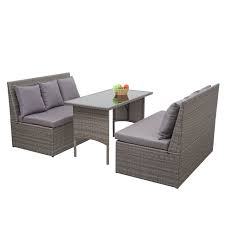 Wolfgang is one of the candidates. Poly Rattan Garnitur Hwc G16 Garten Lounge Set Sitzgruppe Gastronomie 2x2er Sofa Tisch Grau