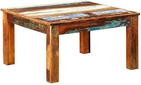 The above diy coffee table has a faint resemblance to marble, but if you want to replicate a real doppelgänger, there are a few easy strategies to achieve a luxe effect. Amazon Com Canditree Square Coffee Table Vintage Style Side Table Reclaimed Wood For Living Room Kitchen Dining