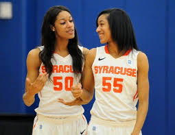 Orange S Day Twins Are Tall Talented And Talkative Syracuse Basketball Womens Basketball Road Cycling Women