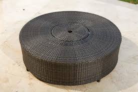 Patio Coffee Table With Umbrella Hole Coffee Table Design Ideas In 2020 Wicker Coffee Table Outdoor Coffee Tables Coffee Table With Baskets