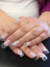 Ombre Black And Clear Nails Solar Nails Clear Tips With White Designs Solar Nail Designs Clear Nail Designs Solar Nails