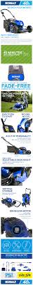 Bagging, mulching, and side discharge. Kobalt 40 Volt Max Brushless 20 In Push Cordless Electric Lawn Mower 5 Ah Lowes Com Lawn Mower Battery Lawn Mower Mower