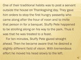 11 atmosphere the irony is that the old gentleman is feeding stuffy when he, himself, is starving literary term quoted the atmosphere is full of pity and. Ppt Two Thanksgiving Day Gentlemen Powerpoint Presentation Free Download Id 1887100