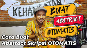 Menjadi seorang desain grafis tentunya kita bisa dong membuat sebuah desain sendiri sesuai dengan apa yang kita mau. Tips Skripsi Cara Buat Abstrak Otomatis Di Skripsi Youtube