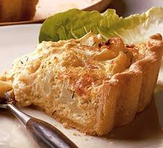 A Lovely Combination Of Cauliflower Cheese And Quiche Lorraine Make Sure You Pick The Freshest Cauli Around Bbc Good Food Recipes Bacon Quiche Recipes