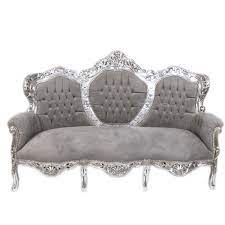 Materials set up for vray 3.0 and vray 1.5. Casa Padrino Barock 3 Er Sofa King Grau Silber Barock Mobel Antik Look