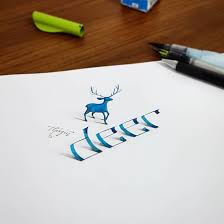 Check out our 3d coloring selection for the very best in unique or custom, handmade pieces from our coloring books shops. Beautiful 3d Calligraphic Drawings That Look Like They Re Popping Out Of The Page