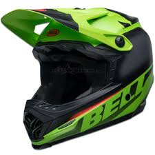 Bell Full 9 Fusion Helmet Matte Green Black Crimson