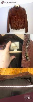 Vintage Diesel Leather Jacket Leather Jacket Jackets Diesel Jacket