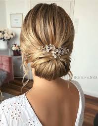 It is preferable to comb the crown area a little bit, it will add some volume and beautifully emphasize the shape of the head. 100 Prettiest Wedding Hairstyles For Ceremony Reception