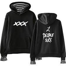 XXX people suck Kpop letter printed fake two hoodies unisex fashion  long-sleeved hooded sweatshirt casual fashion - AliExpress