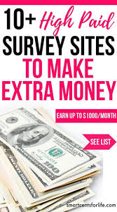 Over 10 High Pay Survey Sites To Make 1000 Per Month Of Extra Income Ideal For Moms College Students Survey Sites That Pay Online Surveys For Money Mom Jobs