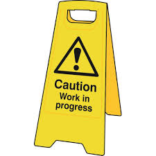Heavy Duty A Board Caution Work In Progress Wet Floor Signs Sign Stand Plastic Flooring