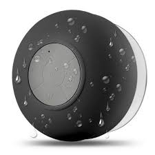 Caixa De Som Bluetooth A Prova D ́agua Com Ventosa Preta