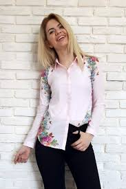 Kollari Cicek Baskili Bayan Gomlek Moda Stilleri Giyim Moda