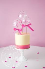 Birthday Cake With Balloons Too Cute Diy Mini Balloon Cake Toppers Balloon Birthday Cakes Balloon Cake Birthday Cake Toppers
