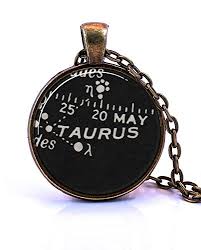 Amazon Com Taurus Necklace Created From A Vintage Star