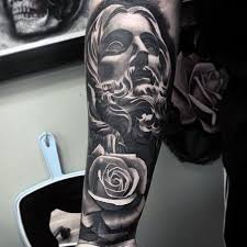 Best Black And Grey Forearm Tattoos Top 51 Jesus Sleeve Tattoo Ideas 2020 Inspiration Guide Sleeve Tattoos Full Sleeve Tattoos Tattoo Designs Men