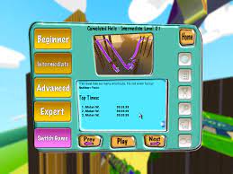 Unlock selected level, click the bottom right corner of the stage . Marble Blast Platinum
