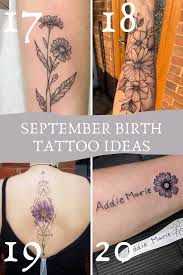Flowers make for great tattoos for a number of reasons. September Birth Flower Tattoo Ideas The Aster Tattooglee